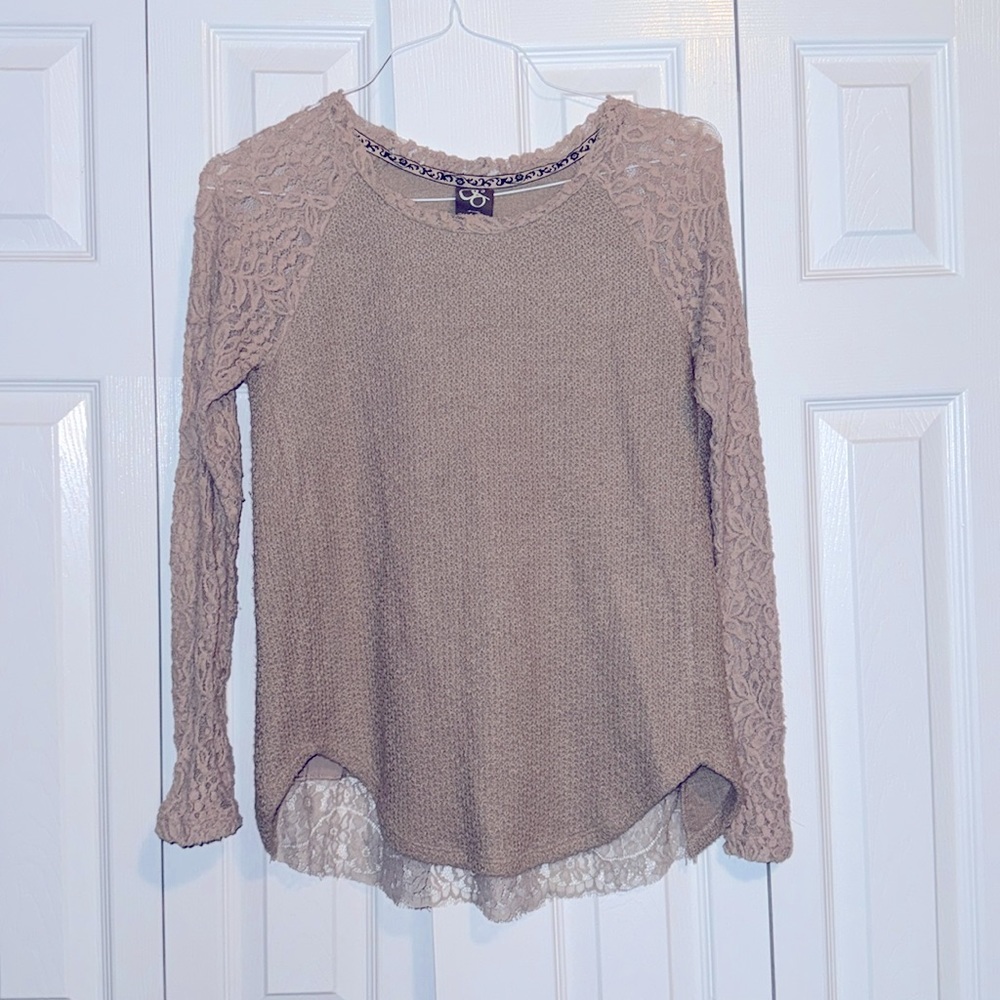 Lace Anthropologie sweater
